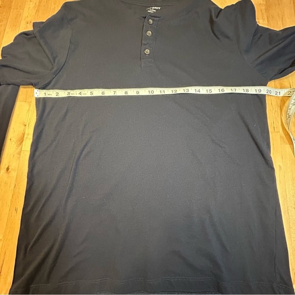 Old Navy Long Sleeve Navy Blue Henley - Picture 5 of 7